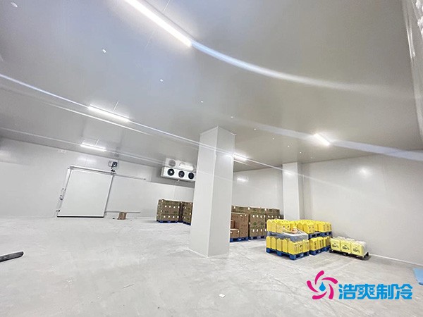 图为冷库建造完工内部实拍