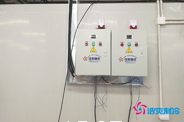 益民生鲜菜市蔬菜保鲜库温度控制器实拍